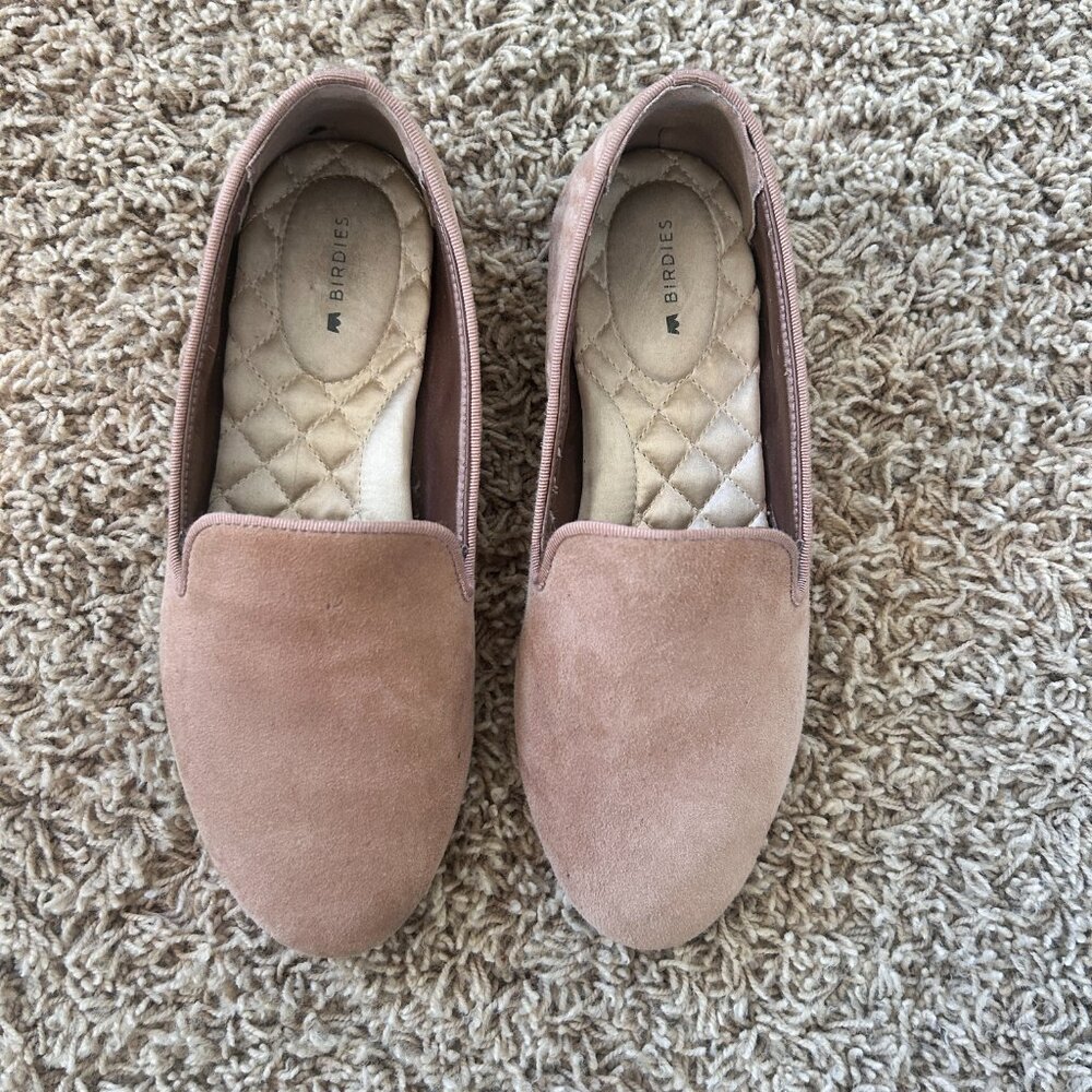 BIRDIES The Starling Loafers in Women's Size 6 in Latte Suede - Picture 3 of 9